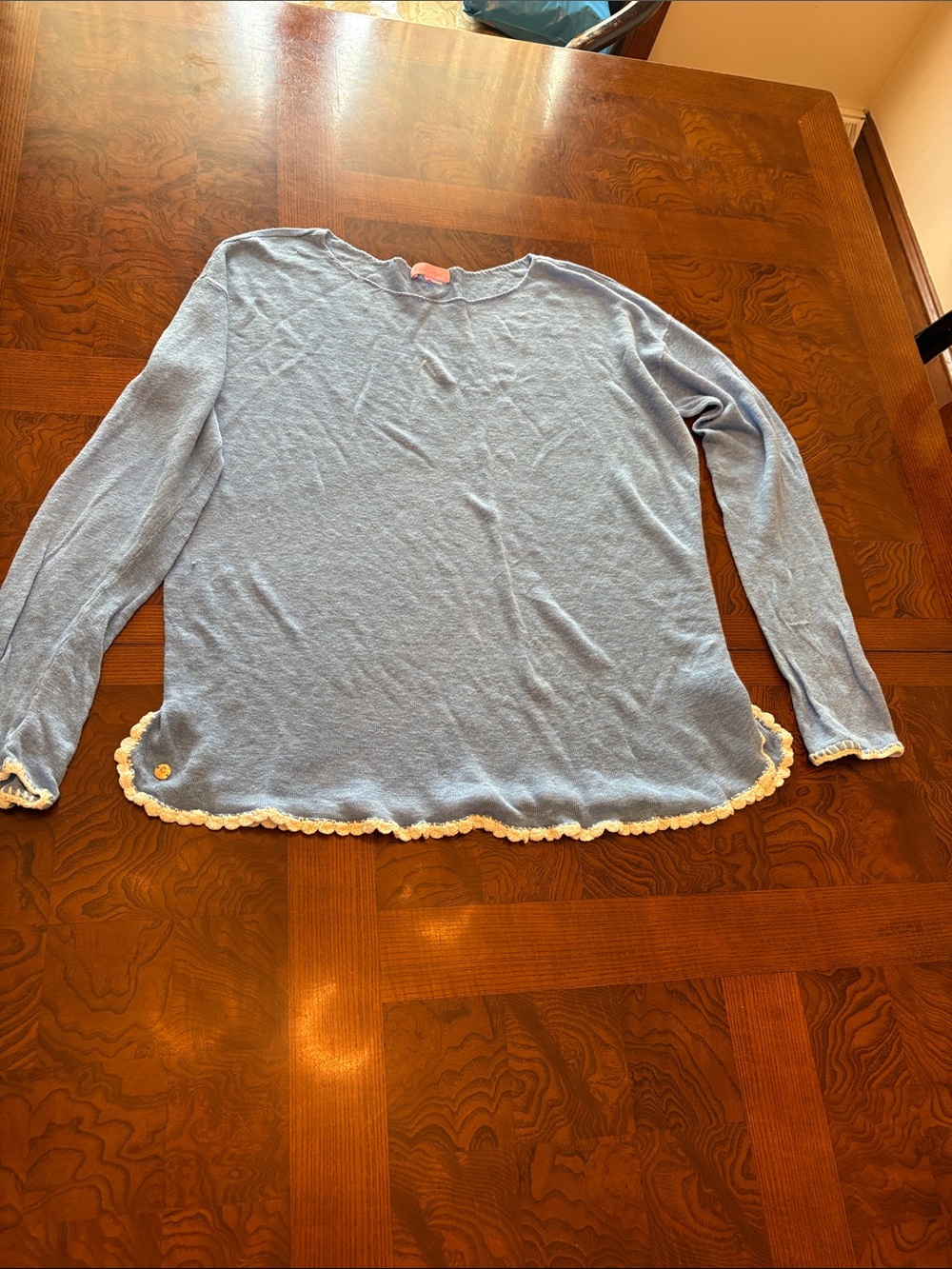 Lilly Pulitzer Light Blue Knit Sweater xl